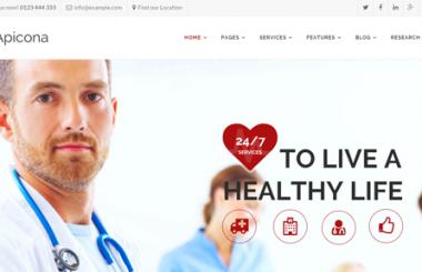 20个经典蓝色背景的医疗网站设计案例